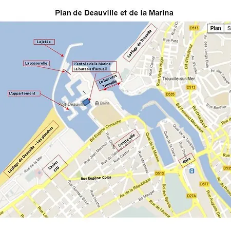Marina - 3p Duplex - 6 Pers - 5' Apartament Deauville